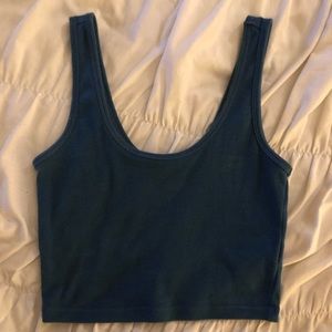 Forever 21 Blue Crop Top, M